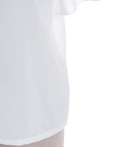 Frill Sleeve Short-Sleeved Blouse