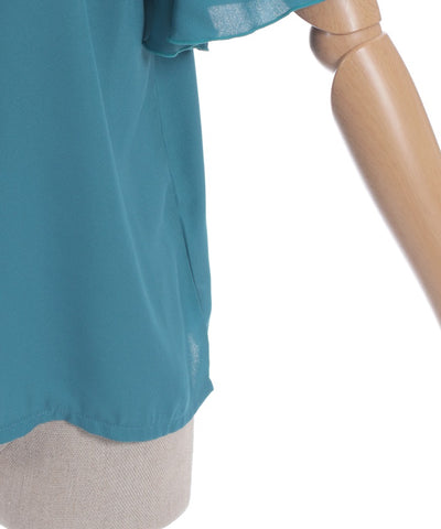 Frill Sleeve Short-Sleeved Blouse