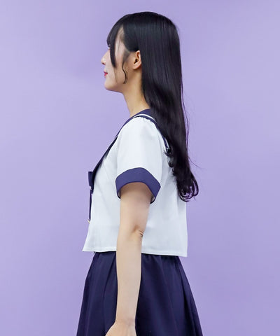 Double Button Sailor Blouse