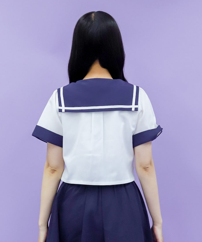 Double Button Sailor Blouse