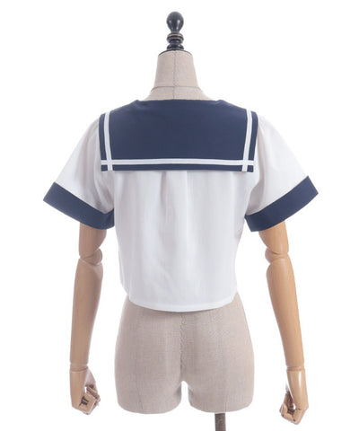 Double Button Sailor Blouse