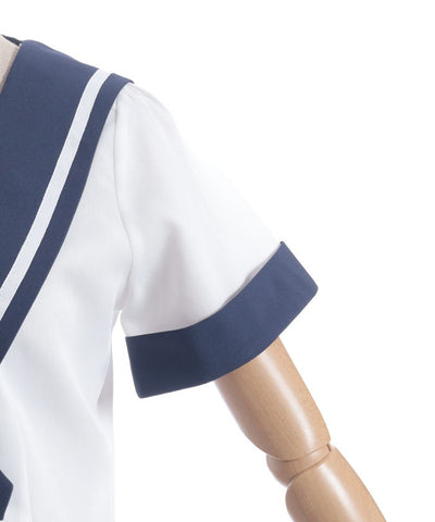 Double Button Sailor Blouse
