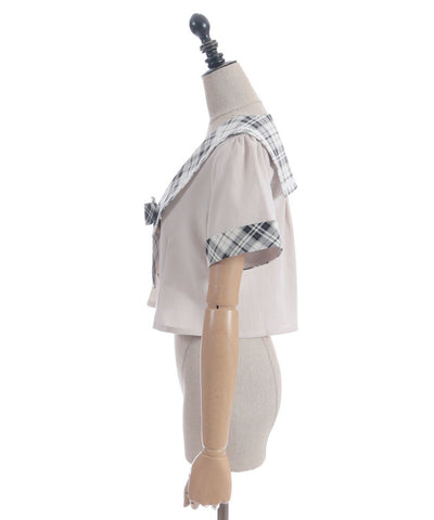 Double Button Sailor Blouse