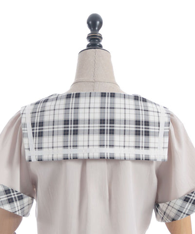 Double Button Sailor Blouse