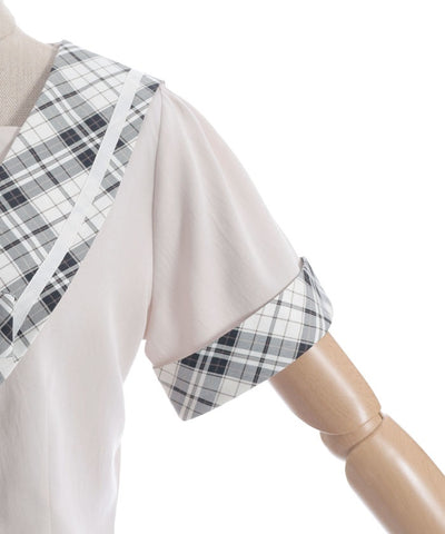 Double Button Sailor Blouse