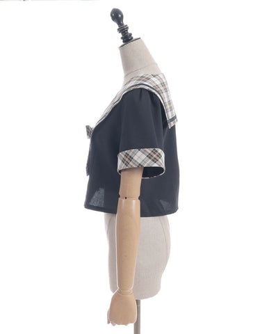 Double Button Sailor Blouse