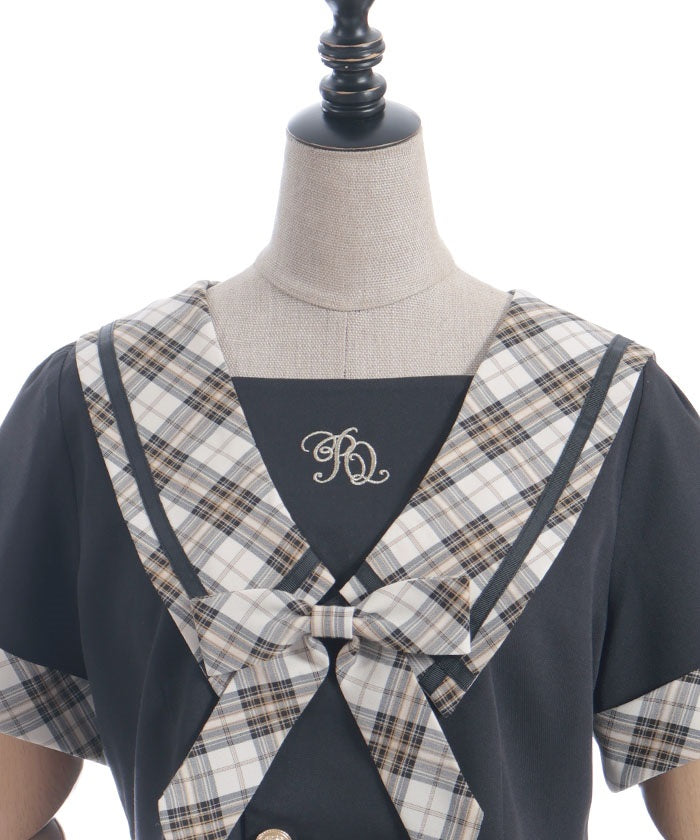 Double Button Sailor Blouse