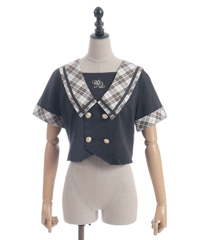 Double Button Sailor Blouse