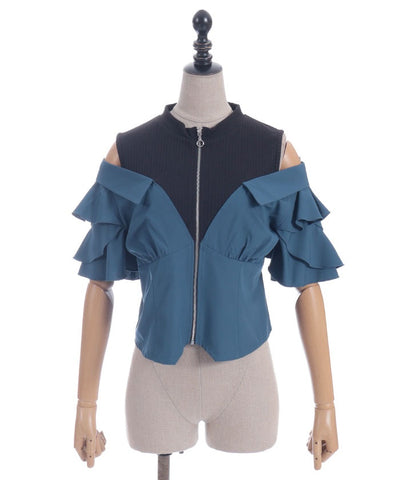 Layered Flare Sleeve Shirt