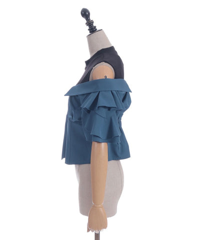 Layered Flare Sleeve Shirt