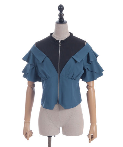 Layered Flare Sleeve Shirt