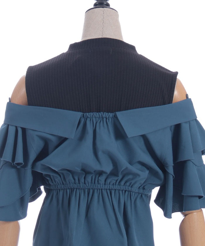 Layered Flare Sleeve Shirt