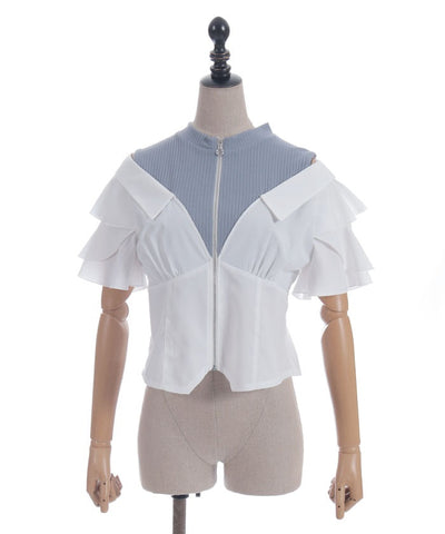 Layered Flare Sleeve Shirt