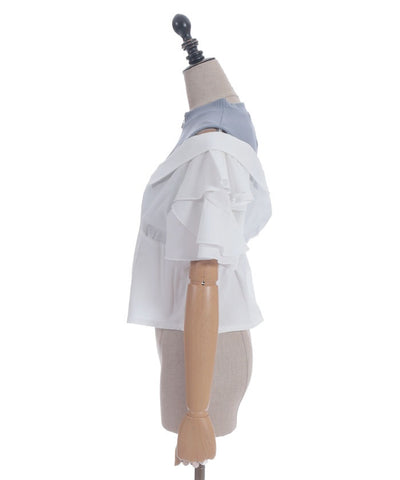 Layered Flare Sleeve Shirt