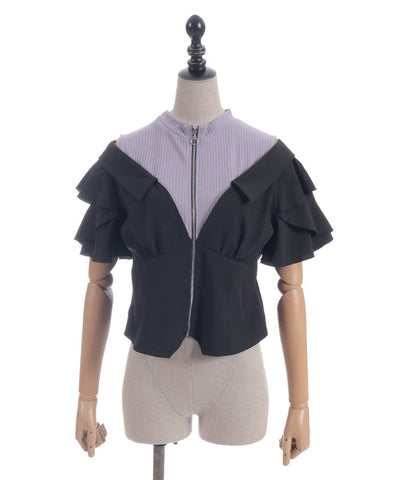 Layered Flare Sleeve Shirt