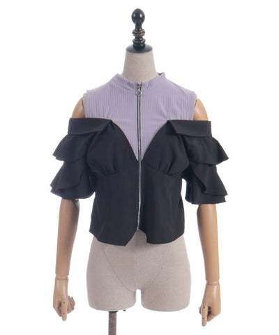 Layered Flare Sleeve Shirt