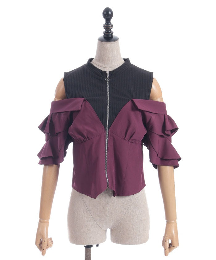 Layered Flare Sleeve Shirt