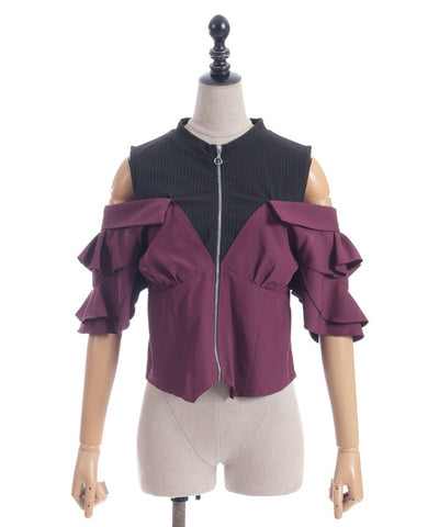 Layered Flare Sleeve Shirt