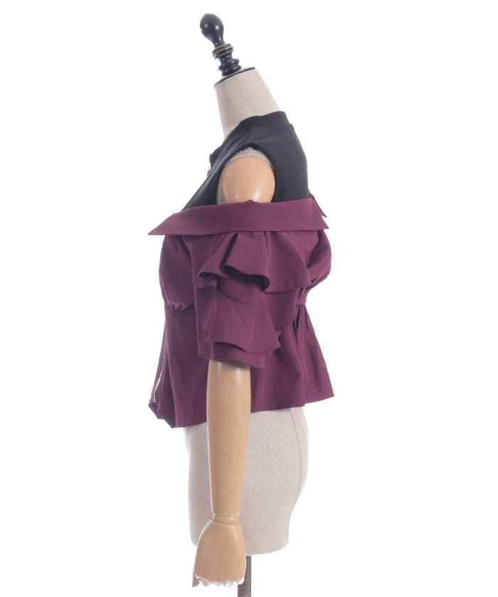 Layered Flare Sleeve Shirt