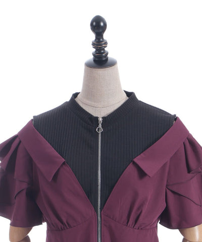 Layered Flare Sleeve Shirt