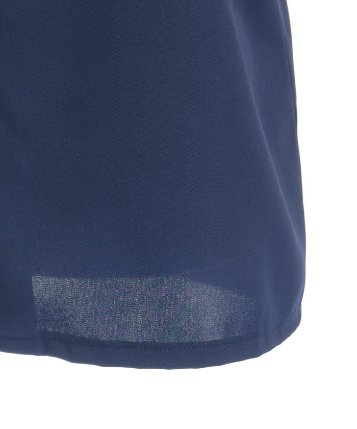 Jacquard & Pleated Blouse