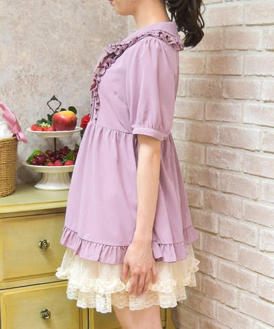 Topping Ribbon Long Blouse