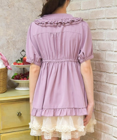 Topping Ribbon Long Blouse