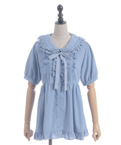 Topping Ribbon Long Blouse