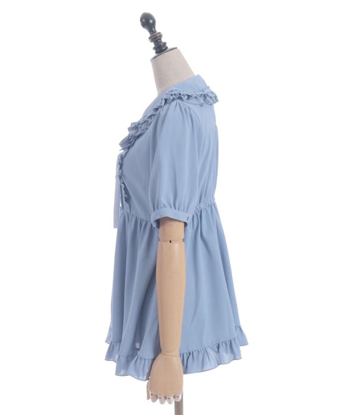 Topping Ribbon Long Blouse