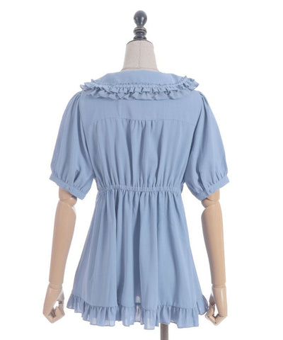 Topping Ribbon Long Blouse