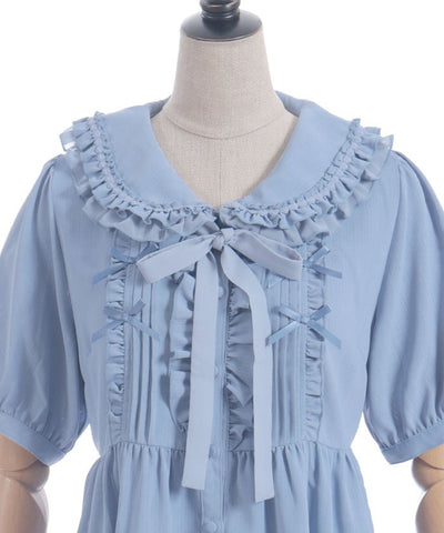 Topping Ribbon Long Blouse