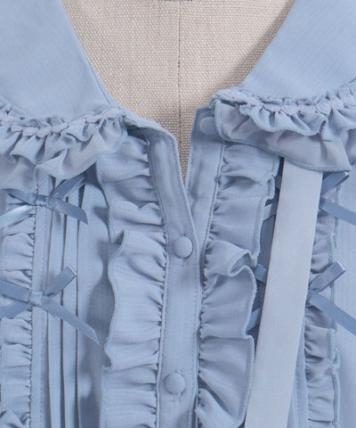 Topping Ribbon Long Blouse