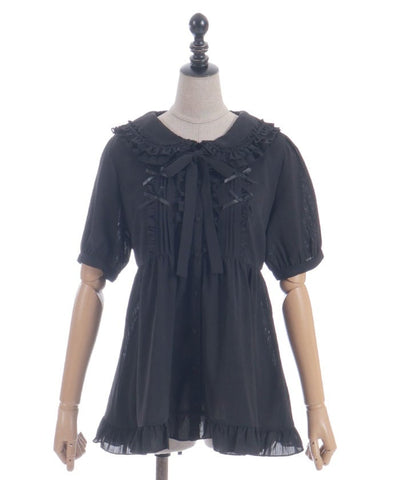 Topping Ribbon Long Blouse