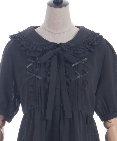 Topping Ribbon Long Blouse