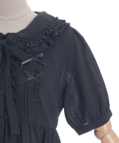 Topping Ribbon Long Blouse