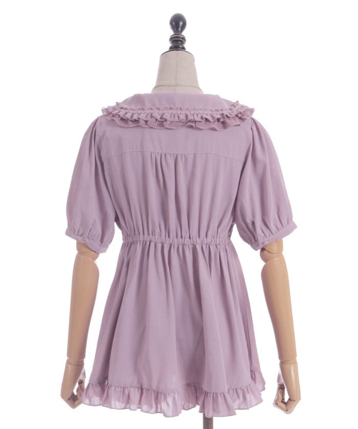Topping Ribbon Long Blouse