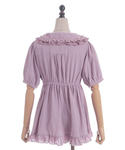 Topping Ribbon Long Blouse