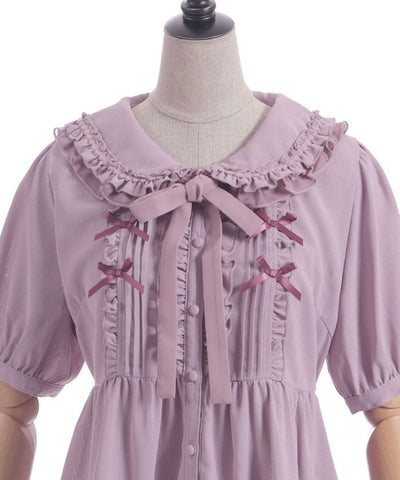 Topping Ribbon Long Blouse
