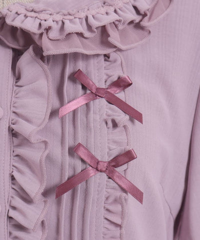 Topping Ribbon Long Blouse