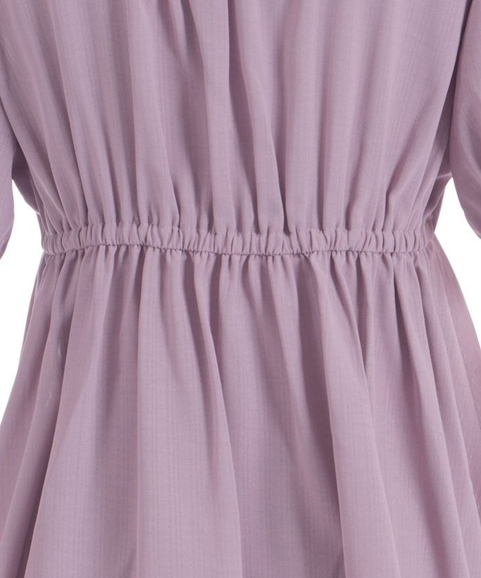 Topping Ribbon Long Blouse