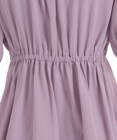 Topping Ribbon Long Blouse