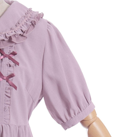 Topping Ribbon Long Blouse
