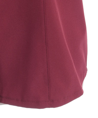 Frill Jabot Color Scheme Line Blouse