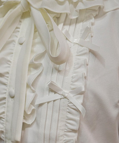 Ribbon Frill Short Sleeve Blouse