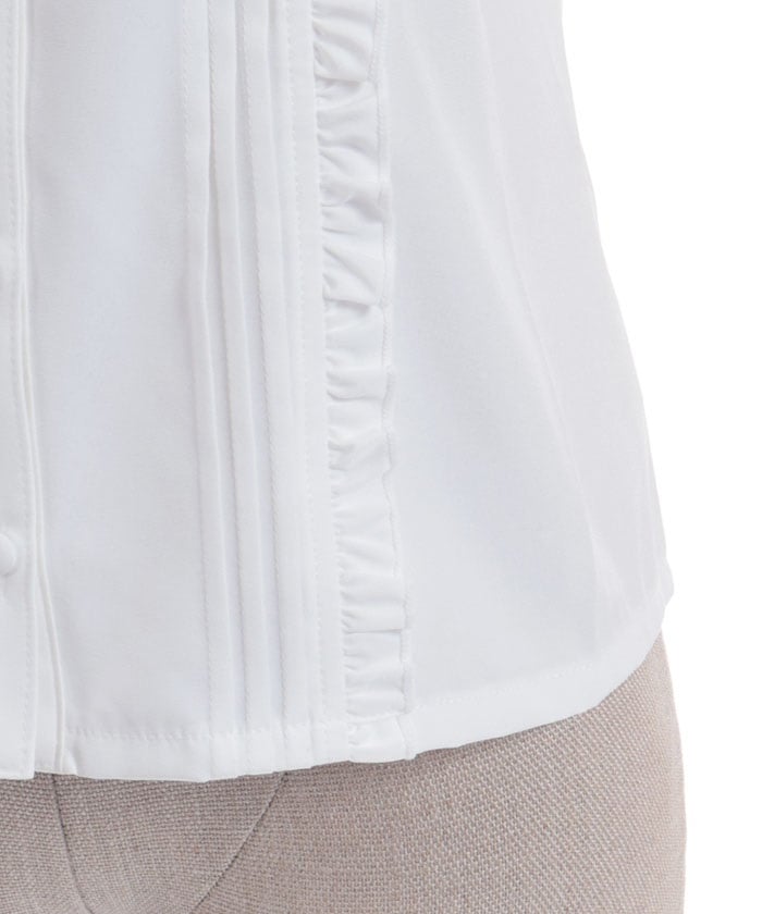 Ribbon Frill Short Sleeve Blouse