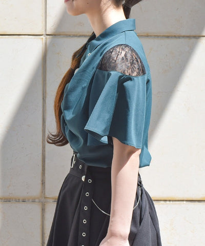 Gather & Flare Sleeve Blouse