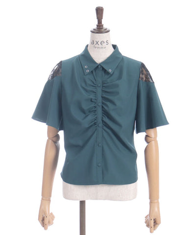 Gather & Flare Sleeve Blouse