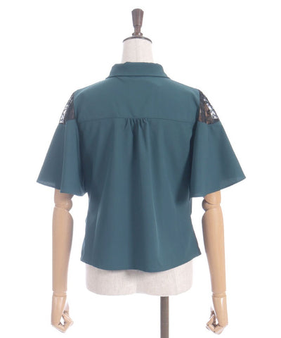 Gather & Flare Sleeve Blouse