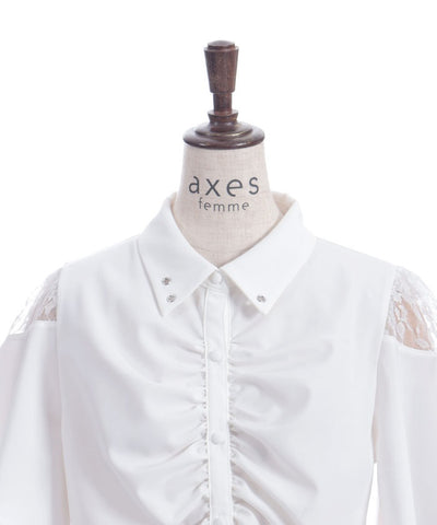 Gather & Flare Sleeve Blouse