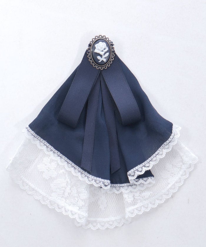 Lace & Frill Blouse with Jabot